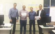 O coordenador de recusos humanos, Faustino Junior também participou da entrega dos certificados