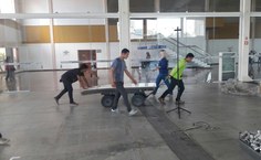 Mais de 30 pessoas trabalham para deixar tudo pronto na próxima semana