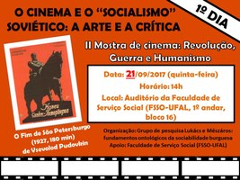 Grupo de pesquisa realiza mostra de cinema sobre socialismo soviético