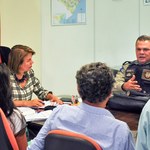 Reitora recebe Comandante da Guarda da PM para tratar sobre a segurança no Campus