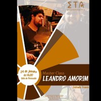 Escola Técnica de Artes promove master class sobre bateria e percussão