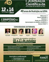 Faculdade de Nutrição está com inscrições abertas para trabalhos científicos