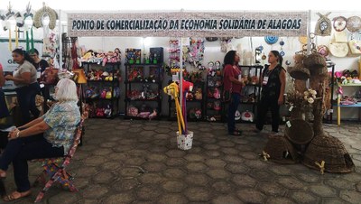 Feira de Artesanato do Geesol durante a SBPC Alagoas. Fotos: Arquivo Geesol