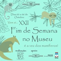 Mamíferos são tema do 22º Fim de Semana no Museu