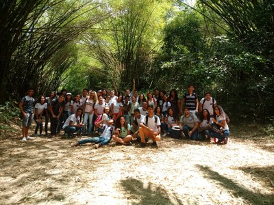 Estudantes visitaram Parque Municipal para uma aula sobre meio ambiente