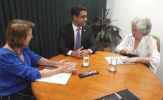 Reitora se reuniu com deputado federal João Henrique Caldas