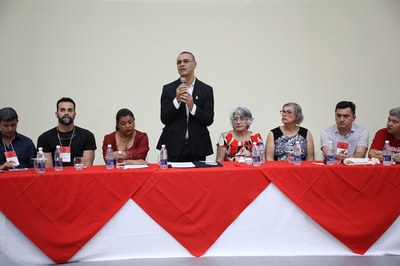 O vice-reitor, José Vieira, presidiu a mesa de abertura do 10º Simpósio de Psicologia Política