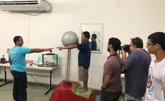 Alunos do EJA da Escola Sesi Industrial Abelardo Lopes visitam Usina Ciência na programação da Cravana Itinerante