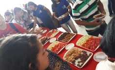 Os alunos das diversas escolas visitantes se reuniram no Centro de Interesse Comunitário (CIC)