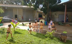 Crianças do NDI em momento de lazer. Foto: NDI