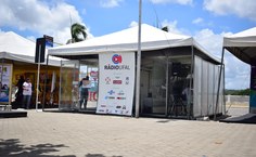 Estande da Rádio Ufal em Penedo