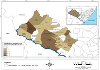 Municípios do Sertão de Alagoas onde residem os alagoanos resgatados de trabalho escravo (2003-2017)  Fonte: Observatório Digital do Trabalho Escravo no Brasil, 2017. Organização do Mapa. Flávio dos Santos, 2017