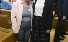 Reitora Valéria Correia e Marianna Dias, presidente da Une