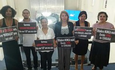 Protesto contra a Lei da Escola Livre na Assembleia  em 2017