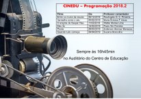 Programação dos filmes