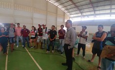 Comunidade universitária visitou as obras do ginásio