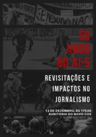 Grupo de estudos discute os 50 anos do AI-5 nesta quinta