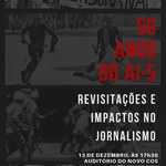 Grupo de estudos discute os 50 anos do AI-5 nesta quinta