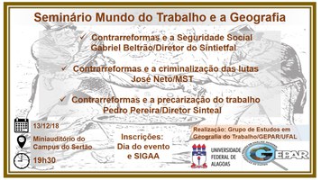 Seminário discute contrarreformas e lutas trabalhistas