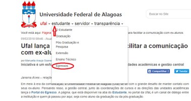 Ufal lança Portal do Egresso para facilitar a comunicação com ex-alunos