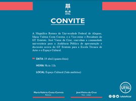 Audiência Pública sobre Espaço Cultural e ETA adiada