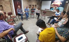 Reunião com José Acioli, novo diretor do Museu Theo Brandão