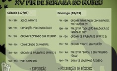 Programação do 15º Fim de Semana no Museu
