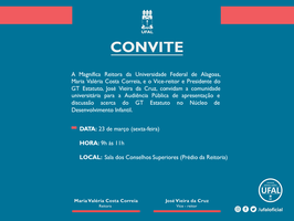 Gestão convida para Audiência Pública sobre Estatuto do Núcleo de Desenvolvimento Infantil