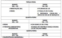 Programação da Sala de Cuidados