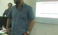 Jaqueline Leite ministrando o curso