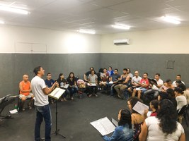 Corufal universitário se apresenta no Encontro de Música Sacra em Penedo
