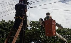 Manutenção da iluminação do campus