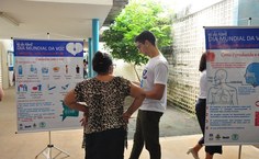 Ação em alusão ao Dia Mundial da Voz