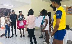 Nas conferências, as crianças e adolescentes participam de jogos cooperativos e dinâmicas para discutir políticas públicas. Foto   NTCA
