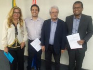 Posse dos professores Márcio Cavalcante e Wellinsílvio Costa como representantes da Ufal no Cepe