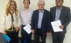 Posse dos professores Márcio Cavalcante e Wellinsílvio Costa como representantes da Ufal no Cepe