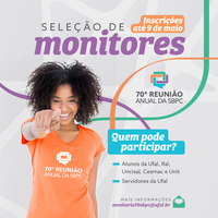 Ufal lança edital para monitores voluntários atuarem na SBPC
