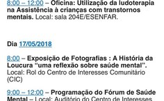 Programação do 1º Encontro de Saúde Mental