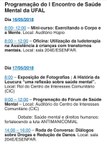 Programação do 1º Encontro de Saúde Mental