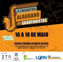 Escola Técnica de Artes da Ufal promove encontro de saxofonistas