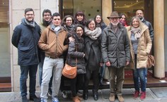 Carlos com pesquisadores da Universidade de Pádua, na Itália