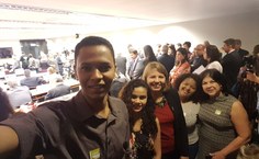 Representantes estudantis, reitora e pró-reitora estudantil em audiência com Ministro da Educação