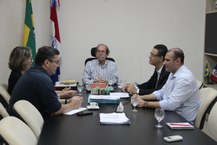 Reunião na Secti - foto Cintia Calheiros