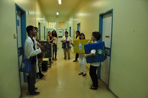 Vigilância em saúde do HU realiza ação educativa sobre a higienização das mãos