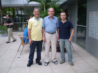 Os professores Hilário Alencar, Manfredo do Carmo e Fernando Codá