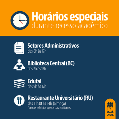 Confira os horários especiais