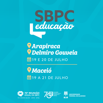 Programação antecede a reunião geral da SBPC