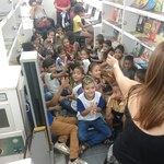 Biblioteca Volante encanta público infantil na SBPC Jovem