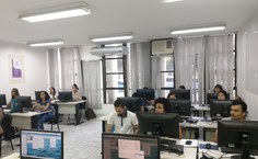 Redação SBPC com os monitores