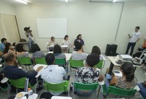 Profissionais e estudantes atuaram na cobertura da SBPC 2018. Foto: Manuel Henrique